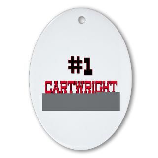 Number 1 CARTWRIGHT Oval Ornament for $12.50