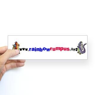 Rainbow Rumpus Bumper Sticker by rainbowrumpus