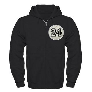 24 Sweatshirts & Hoodies  Volleyball Player Number 24 Zip Hoodie