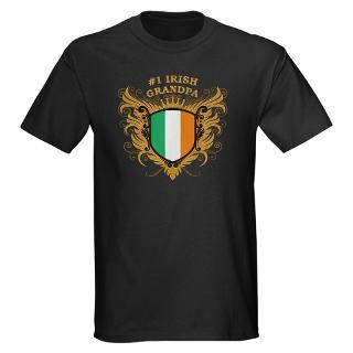 number one irish grandpa t shirt