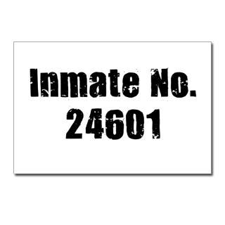 Inmate Number 24601 Postcards (Package of 8) for $9.50