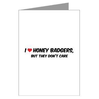 Team honey badger 5.25 x 5.25 Flat Cards by designsanddesigns