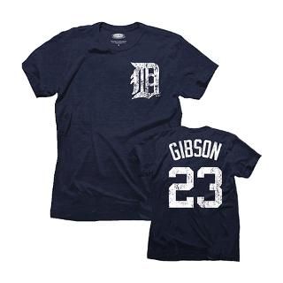 #23 Detroit Tigers Tri Blend Cooperstown Name and Number T Shirt