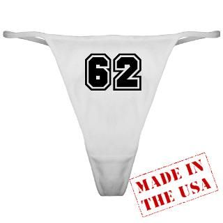 62 Underwear & Panties  Varsity Uniform Number 62 Classic Thong