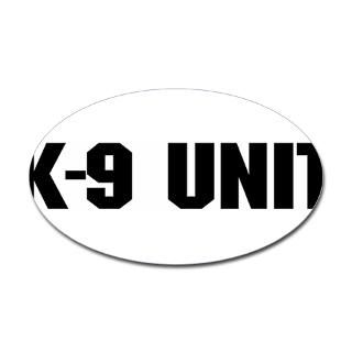 Unit   K9 Unit Canine Dog Oval Decal for $4.25