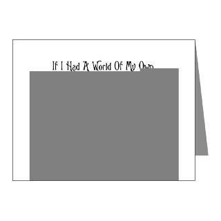 In Wonderland Note Cards  A World Of My Own Note Cards (Pk of 10