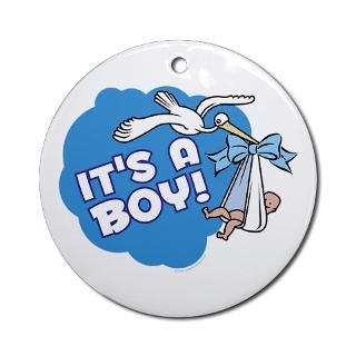 ITS A BOY Ornament (Round)  ITS A BOY  Eastover Graphics