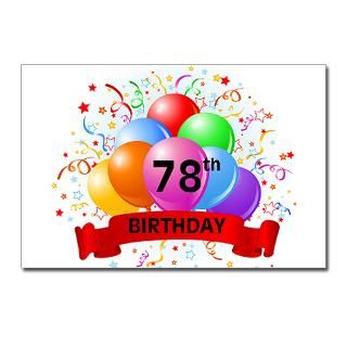 78th Birthday BB Postcards (Package of 8) for $9.50
