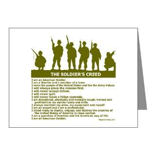 10Th Mountain Note Cards  SOLDIERS CREED Note Cards (Pk of 10