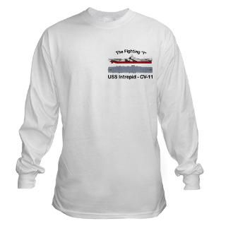 USS Intrepid CV 11 CVA 11 Long Sleeve T Shirt