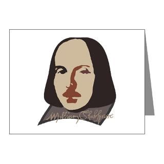 Acting Note Cards  Shakespeare Signature Image Note Cards (Pk of 10