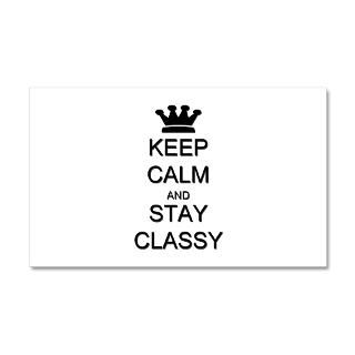 Keep Calm and Stay Classy 22x14 Wall Peel