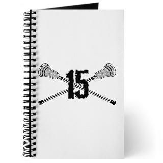 Lacrosse Number 15 Journal for $12.50