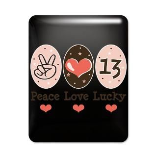 Peace Love Lucky 13 iPad Case
