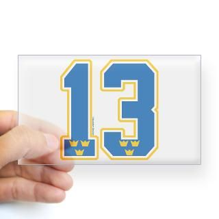 SE Sweden(Sverige) Hockey 13 Rectangle Decal for $4.25