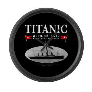  1912 Home Decor  Titanic Ghost Ship 17 Large Wall Clock (blac