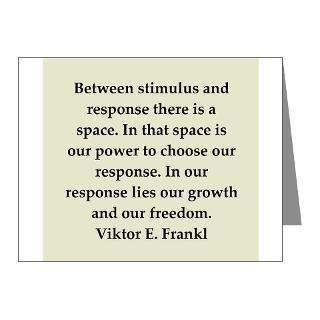 Education Note Cards  Viktor Frankl quote Note Cards (Pk of 20