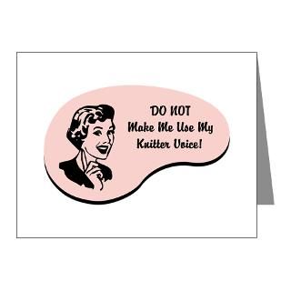 Not Gifts  Do Not Note Cards  Knitter Voice Note Cards (Pk of 20