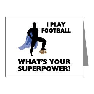  Football Note Cards  Football Superhero Note Cards (Pk of 20