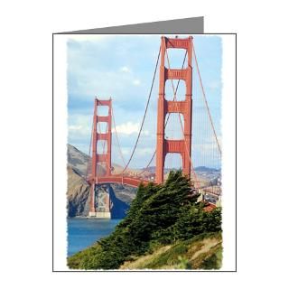 Area Gifts  Bay Area Note Cards  Golden Gate Note Cards (20 Pack