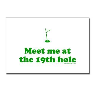 Meet me at the 19th hole Postcards (Package of 8) for $9.50