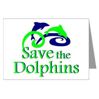 Dolphin Greeting Cards  Save the Dolphins Greeting Cards (Pk of 20