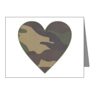 Happy Note Cards  Valentine Camo Heart Note Cards (Pk of 20