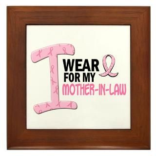  In Law Home Decor  I Wear Pink For My Mother In law 21 Framed Tile