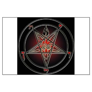 Large 23x23 Red Baphomet Poster