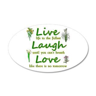 Wall Decals  Live life to the fullest 38.5 x 24.5 Oval Wall Pee