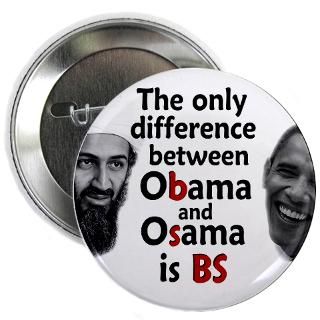 Gifts  2012Meterantiobama Buttons  Obama Osama 2.25 Button