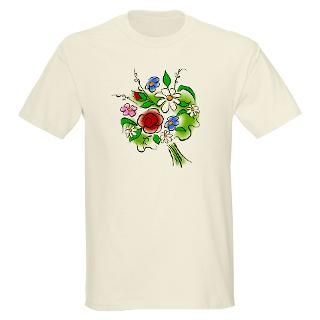 Flower Boquet25 Ash Grey T Shirt T Shirt by 805_DesignCo