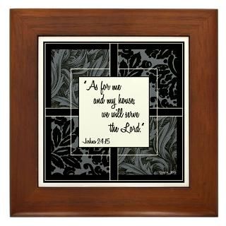 Black Gifts  Black Home Decor  Joshua 2415 Framed Tile