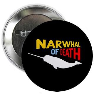 Charlie Gifts  Charlie Buttons  Narwhal of Death 2.25 Button