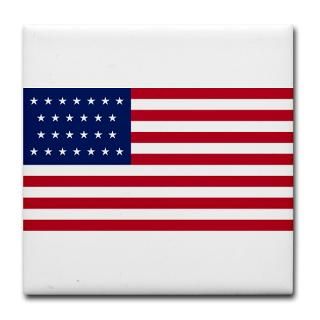 26 Star US Flag Tile Coaster