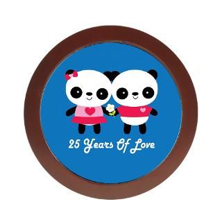 25 Years Gifts  25 Years Jewelry  25th Anniversary Panda Couple