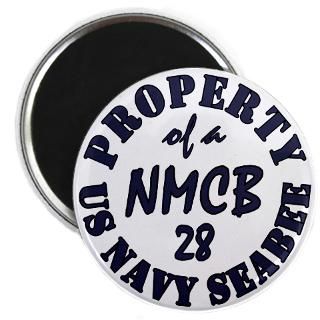 Property of a NMCB 28 Navy Seabee Magnet
