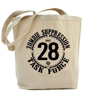 Zombie Suppression Unit 28 Tote Bag for $15.00