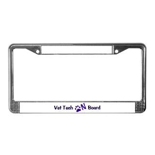Vet Tech On Board 33 License Plate Frame for $15.00