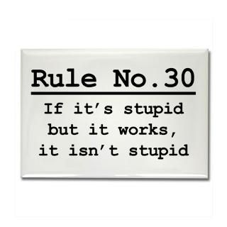 Rule No. 30 Rectangle Magnet for $4.50
