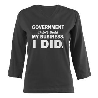 Government Didnt Build It Womens Long Sleeve Shirt (3/4 Sleeve) by