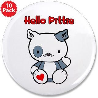 Blue Pitbull Gifts  Blue Pitbull Buttons  3.5 Button (10 pack)
