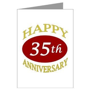35 Gifts  35 Greeting Cards  Happy 35th Anniversary Greeting Card