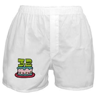 32 Gifts  32 Underwear & Panties  32 Year Old Birthday Cake Boxer