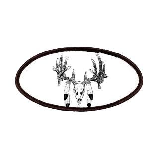 European Skull mount with eagle feathers Patches for $6.50