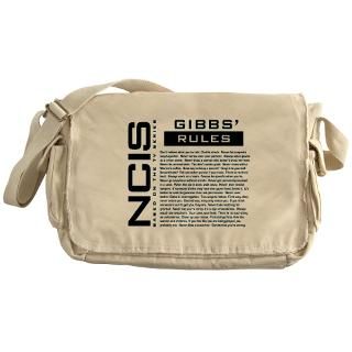 NCIS Gibbs Rules Messenger Bag for $37.50