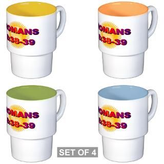 Romans 838,39   Stackable Mug Set (4 mugs)