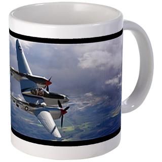 Airplane Gifts  Airplane Drinkware  P 38 Lightning Mug