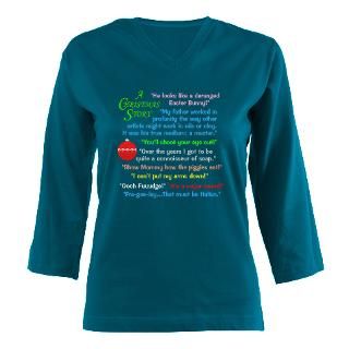Christmas Story Quotations Womens Long Sleeve Shirt (3/4 Sleeve) by