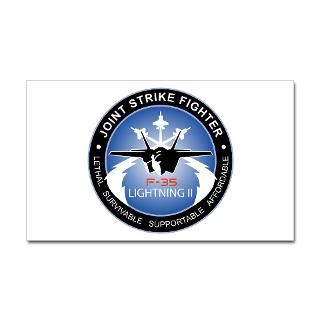 JSF Lightning II F 35 Rectangle Sticker by quatrosales